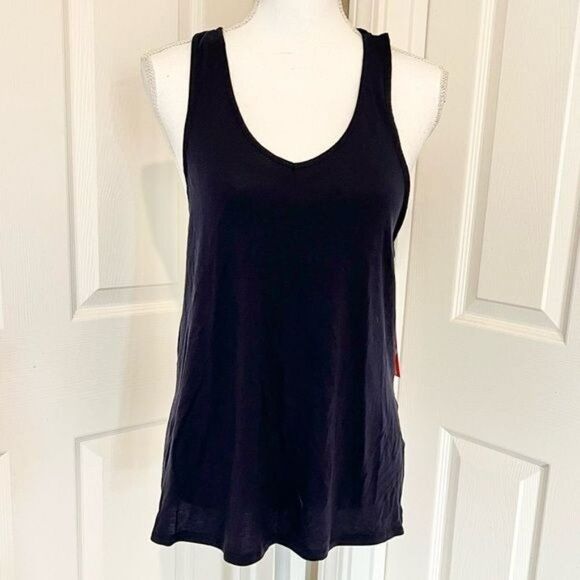 Refinery 29 Knit Pajama Racerback Tank Top Navy Small - Picture 2 of 10